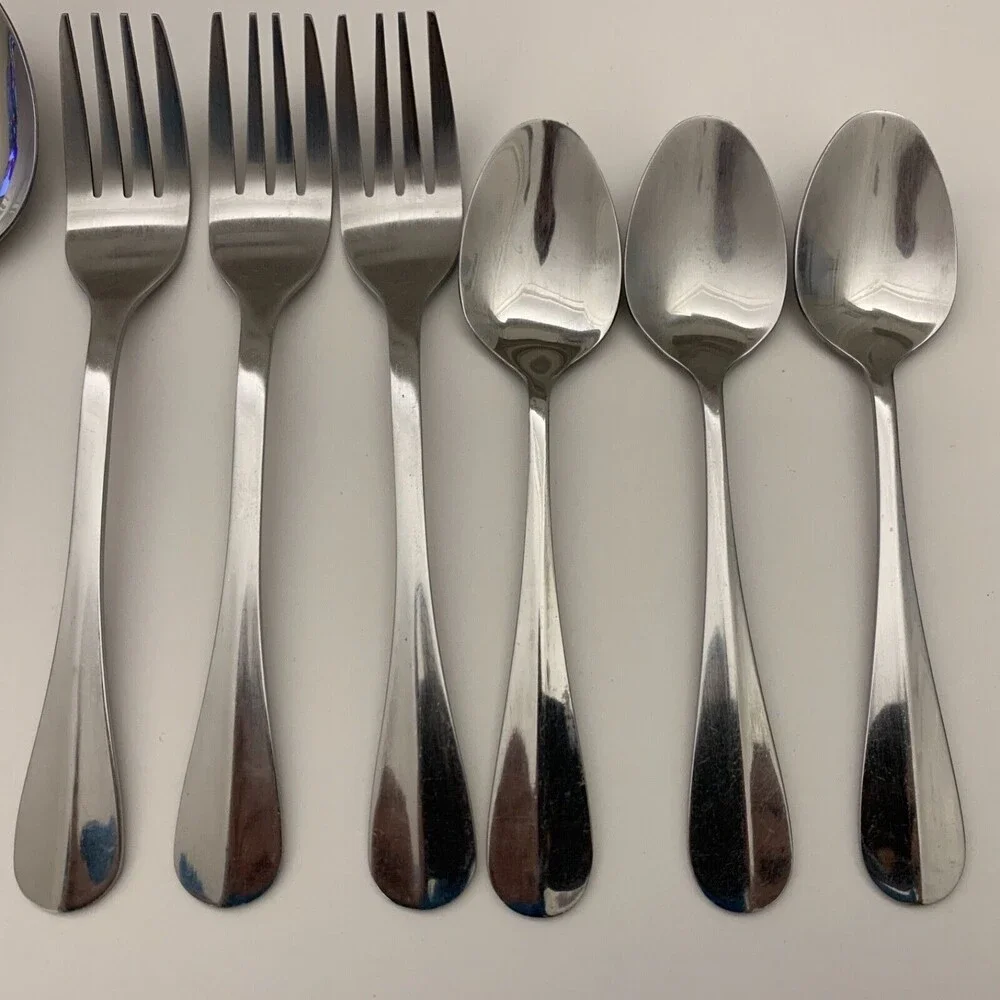 Thomson‎ Stainless Steel Forks Knives Spoons Flatware Lot of 16